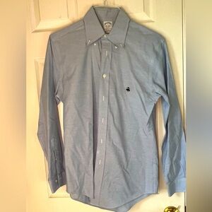 Brooks Brothers Regent Non-Iron Supima Cotton Shirt - Light Blue, Size S